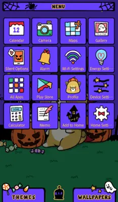 Cute Halloween Shiba Theme android App screenshot 3